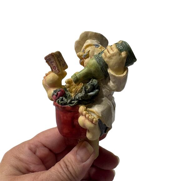 WINE THINGS UNLIMITED | Vintage 2000 Chef Wine Bottle Stopper New in Box - Picture 4 of 14